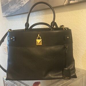 Michael Kors Black Leather Handbag
